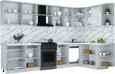 Кухонный гарнитур Интерлиния Мила Шато 1.7x3.2 PR