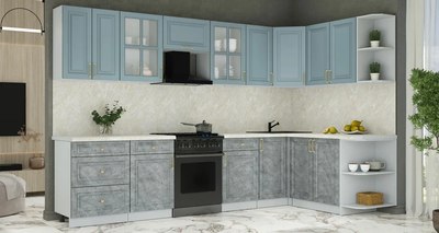 Кухонный гарнитур Интерлиния Мила Шато 1.7x3.2 PR