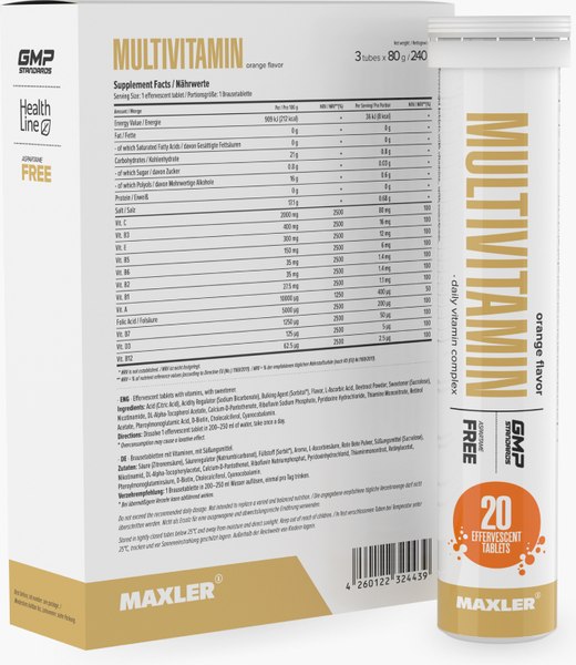 Мультивитаминный комплекс Maxler Мультивитамин со вкусом апельсина
