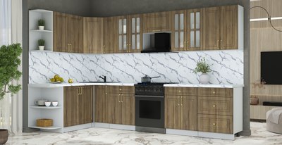 Кухонный гарнитур Интерлиния Мила Шато 1.7x3.3 LV