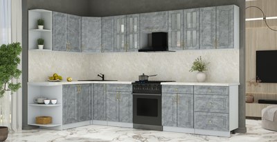 Кухонный гарнитур Интерлиния Мила Шато 1.7x3.3 LV