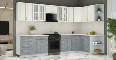 Кухонный гарнитур Интерлиния Мила Шато 1.7x3.3 PR