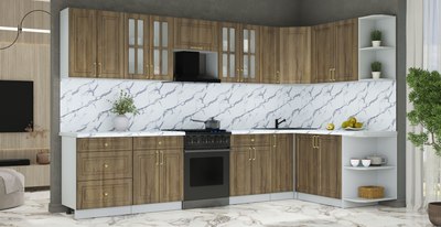 Кухонный гарнитур Интерлиния Мила Шато 1.7x3.3 PR