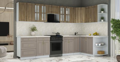 Кухонный гарнитур Интерлиния Мила Шато 1.7x3.3 PR