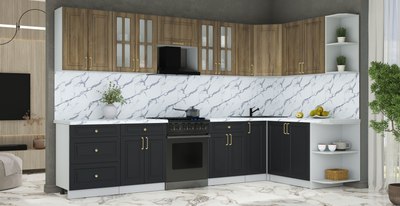 Кухонный гарнитур Интерлиния Мила Шато 1.7x3.3 PR