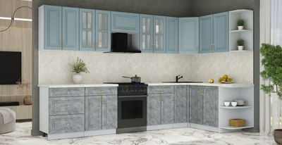 Кухонный гарнитур Интерлиния Мила Шато 1.7x3.3 PR