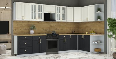 Кухонный гарнитур Интерлиния Мила Шато 1.7x3.4 PR