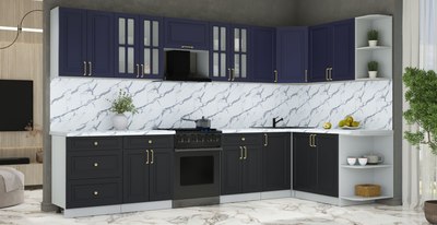 Кухонный гарнитур Интерлиния Мила Шато 1.7x3.4 PR