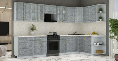 Кухонный гарнитур Интерлиния Мила Шато 1.7x3.4 PR