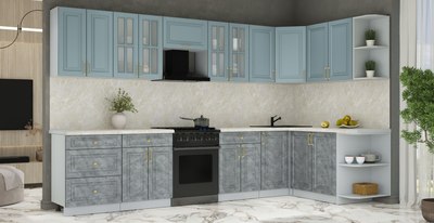 Кухонный гарнитур Интерлиния Мила Шато 1.7x3.4 PR