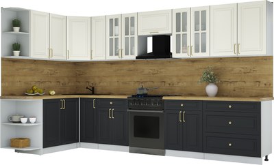 Кухонный гарнитур Интерлиния Мила Шато 1.7x3.5 LV - фото