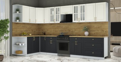 Кухонный гарнитур Интерлиния Мила Шато 1.7x3.5 LV