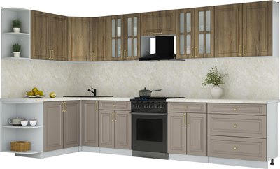 Кухонный гарнитур Интерлиния Мила Шато 1.7x3.5 LV - фото