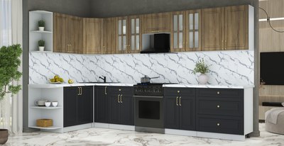 Кухонный гарнитур Интерлиния Мила Шато 1.7x3.5 LV