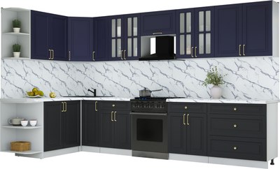 Кухонный гарнитур Интерлиния Мила Шато 1.7x3.5 LV - фото