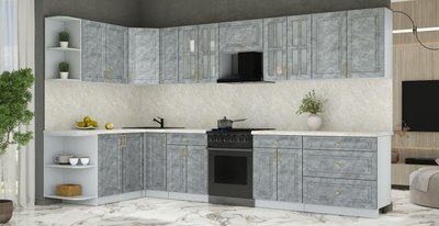 Кухонный гарнитур Интерлиния Мила Шато 1.7x3.5 LV