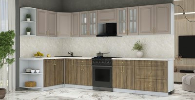 Кухонный гарнитур Интерлиния Мила Шато 1.7x3.5 LV