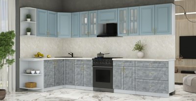 Кухонный гарнитур Интерлиния Мила Шато 1.7x3.5 LV