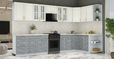 Кухонный гарнитур Интерлиния Мила Шато 1.7x3.5 PR