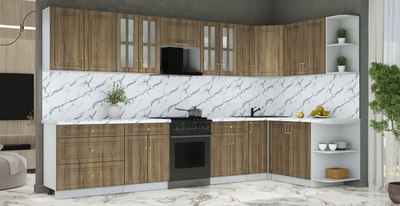 Кухонный гарнитур Интерлиния Мила Шато 1.7x3.5 PR