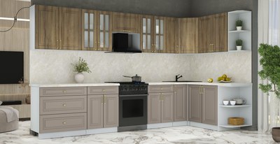 Кухонный гарнитур Интерлиния Мила Шато 1.7x3.5 PR