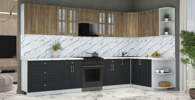 Кухонный гарнитур Интерлиния Мила Шато 1.7x3.5 PR