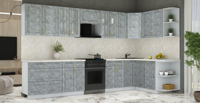 Кухонный гарнитур Интерлиния Мила Шато 1.7x3.5 PR