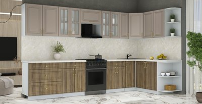 Кухонный гарнитур Интерлиния Мила Шато 1.7x3.5 PR