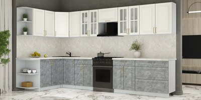 Кухонный гарнитур Интерлиния Мила Шато 1.7x3.6 LV