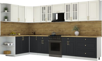 Кухонный гарнитур Интерлиния Мила Шато 1.7x3.6 LV - фото