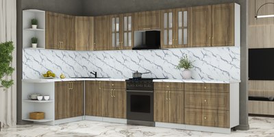 Кухонный гарнитур Интерлиния Мила Шато 1.7x3.6 LV