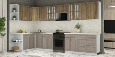 Кухонный гарнитур Интерлиния Мила Шато 1.7x3.6 LV