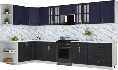 Кухонный гарнитур Интерлиния Мила Шато 1.7x3.6 LV - фото