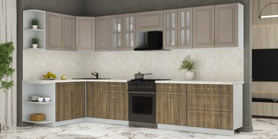 Кухонный гарнитур Интерлиния Мила Шато 1.7x3.6 LV