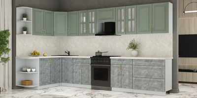 Кухонный гарнитур Интерлиния Мила Шато 1.7x3.6 LV