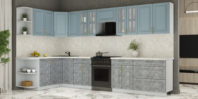 Кухонный гарнитур Интерлиния Мила Шато 1.7x3.6 LV