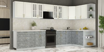 Кухонный гарнитур Интерлиния Мила Шато 1.7x3.6 PR