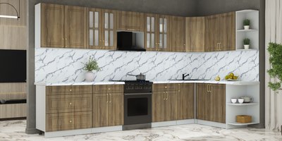 Кухонный гарнитур Интерлиния Мила Шато 1.7x3.6 PR