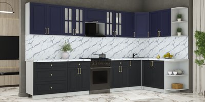 Кухонный гарнитур Интерлиния Мила Шато 1.7x3.6 PR