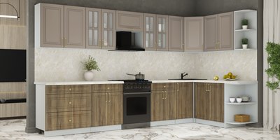 Кухонный гарнитур Интерлиния Мила Шато 1.7x3.6 PR