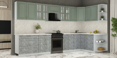 Кухонный гарнитур Интерлиния Мила Шато 1.7x3.6 PR