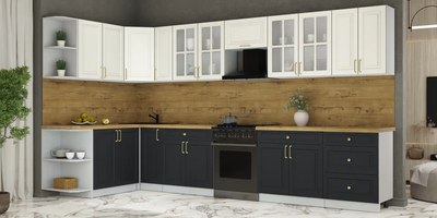 Кухонный гарнитур Интерлиния Мила Шато 1.7x3.7 LV