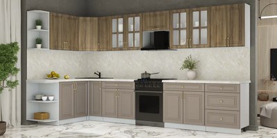 Кухонный гарнитур Интерлиния Мила Шато 1.7x3.7 LV