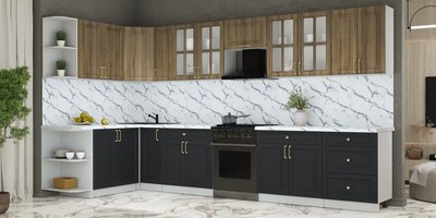 Кухонный гарнитур Интерлиния Мила Шато 1.7x3.7 LV