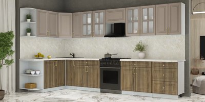 Кухонный гарнитур Интерлиния Мила Шато 1.7x3.7 LV