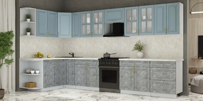 Кухонный гарнитур Интерлиния Мила Шато 1.7x3.7 LV