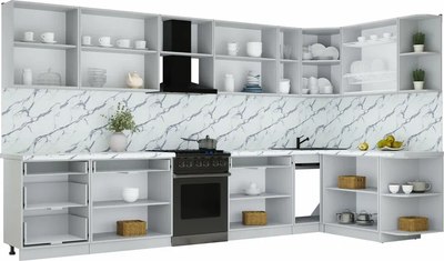 Кухонный гарнитур Интерлиния Мила Шато 1.7x3.7 PR