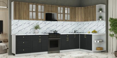 Кухонный гарнитур Интерлиния Мила Шато 1.7x3.7 PR