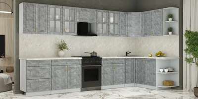 Кухонный гарнитур Интерлиния Мила Шато 1.7x3.7 PR