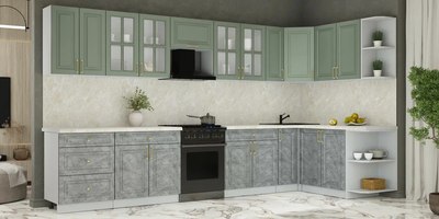 Кухонный гарнитур Интерлиния Мила Шато 1.7x3.7 PR